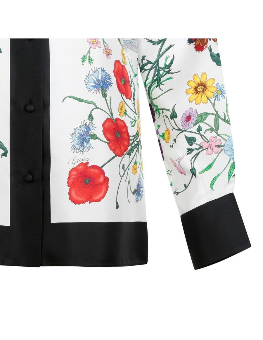 Gucci Printed silk shirt, view 5