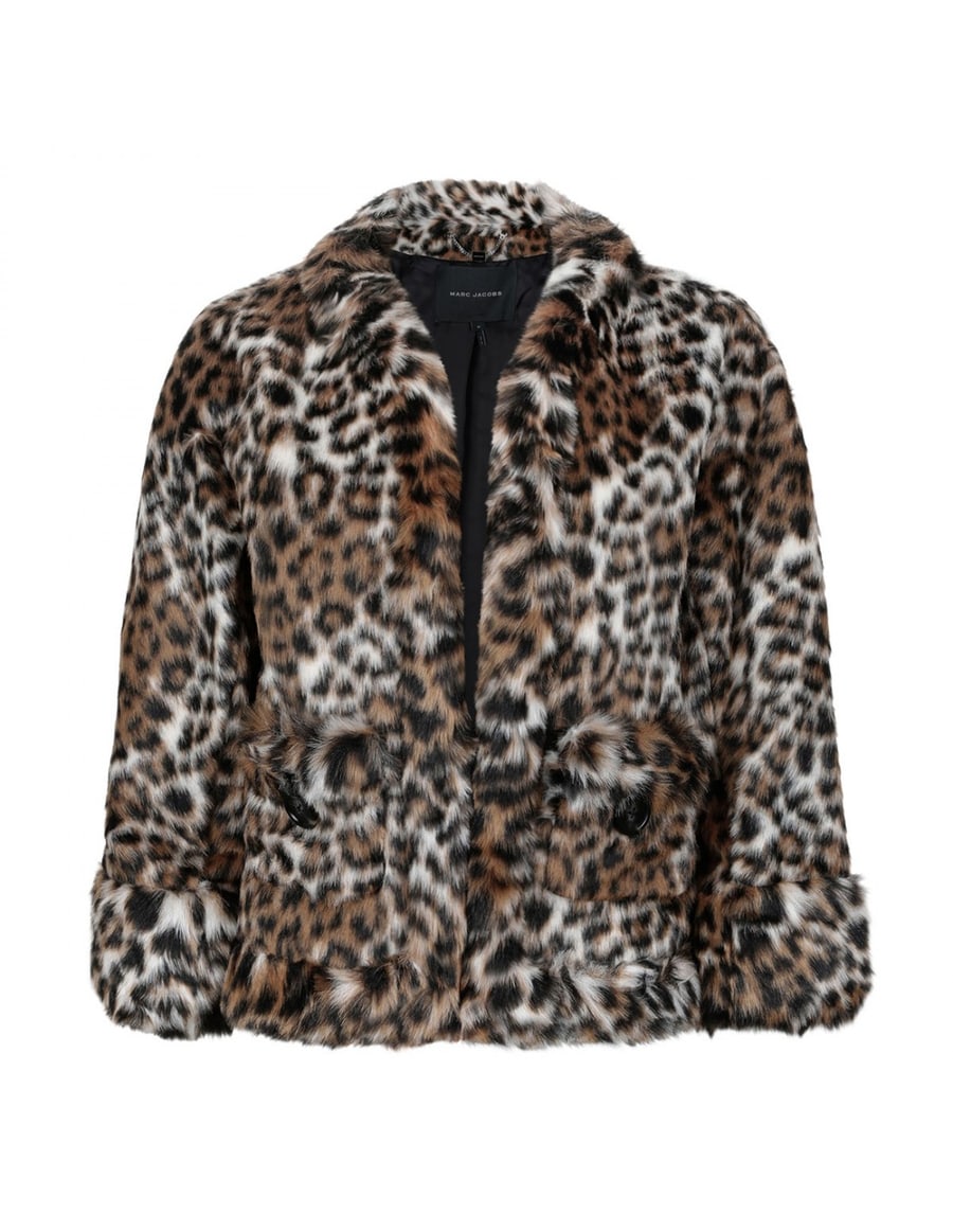 Marc Jacobs Faux fur leopard jacket, view 2