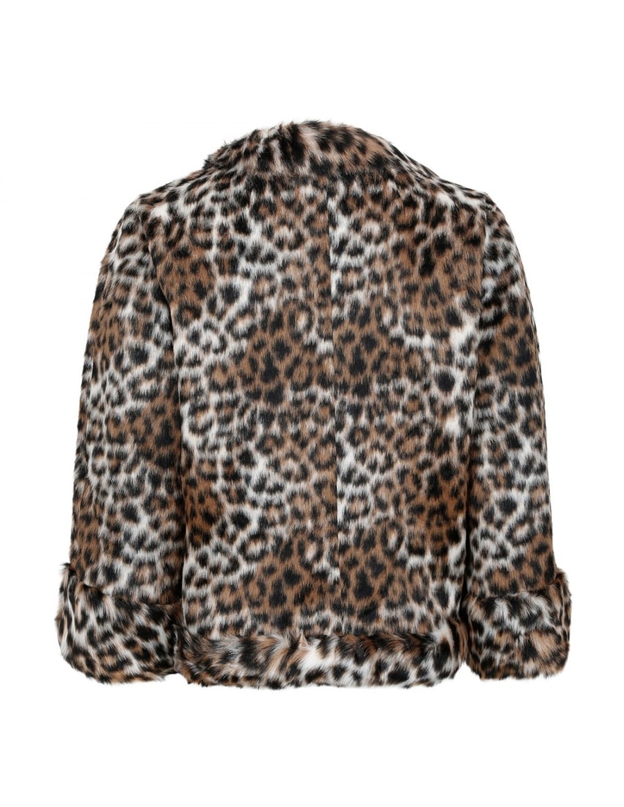 Marc Jacobs Faux fur leopard jacket, view 3