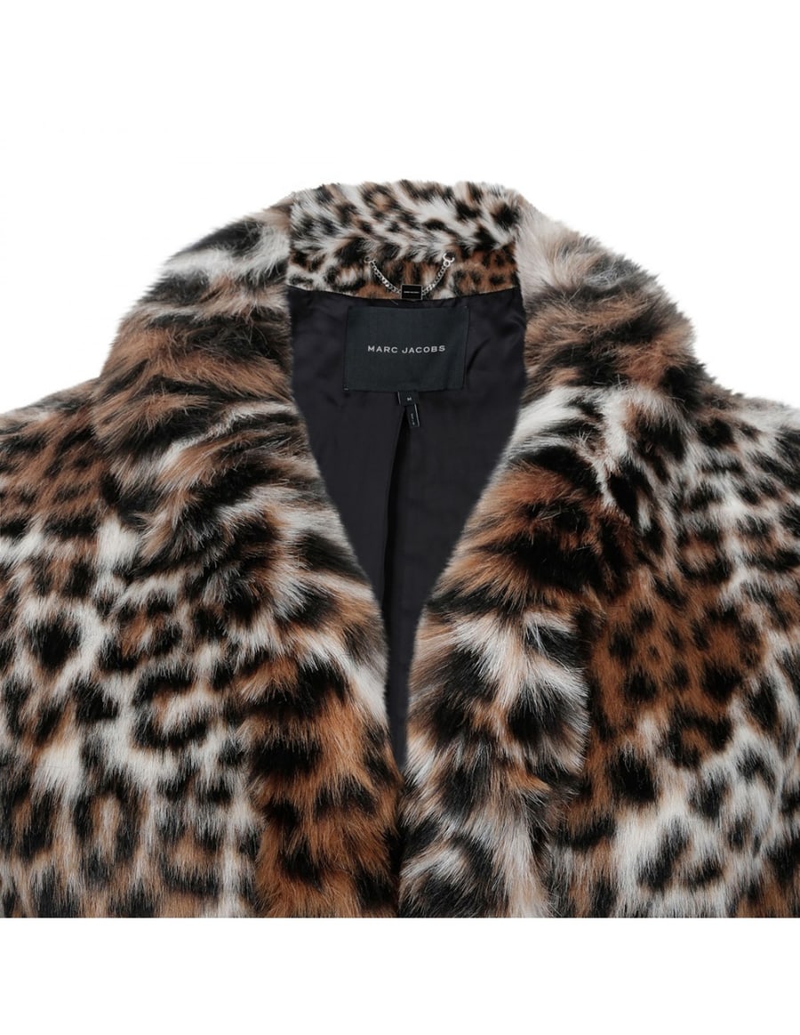Marc Jacobs Faux fur leopard jacket, view 4