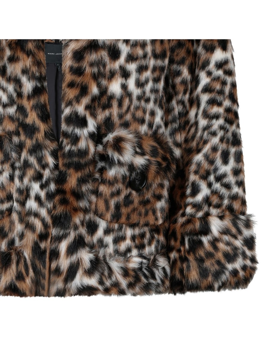 Marc Jacobs Faux fur leopard jacket, view 5