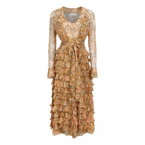 Zimmermann Valiant ruffle wrap dress