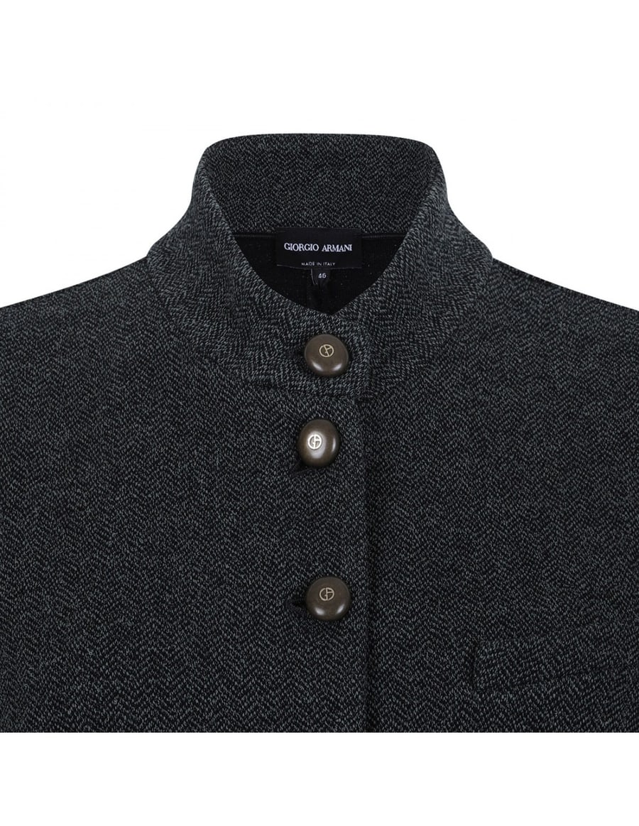 Giorgio Armani Herringbone effect jersey blazer, view 4