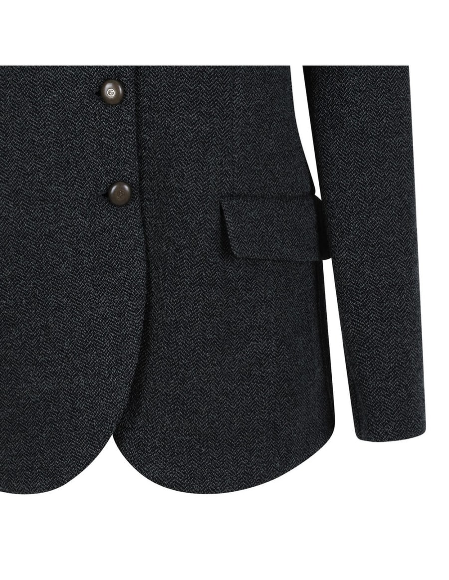 Giorgio Armani Herringbone effect jersey blazer, view 5