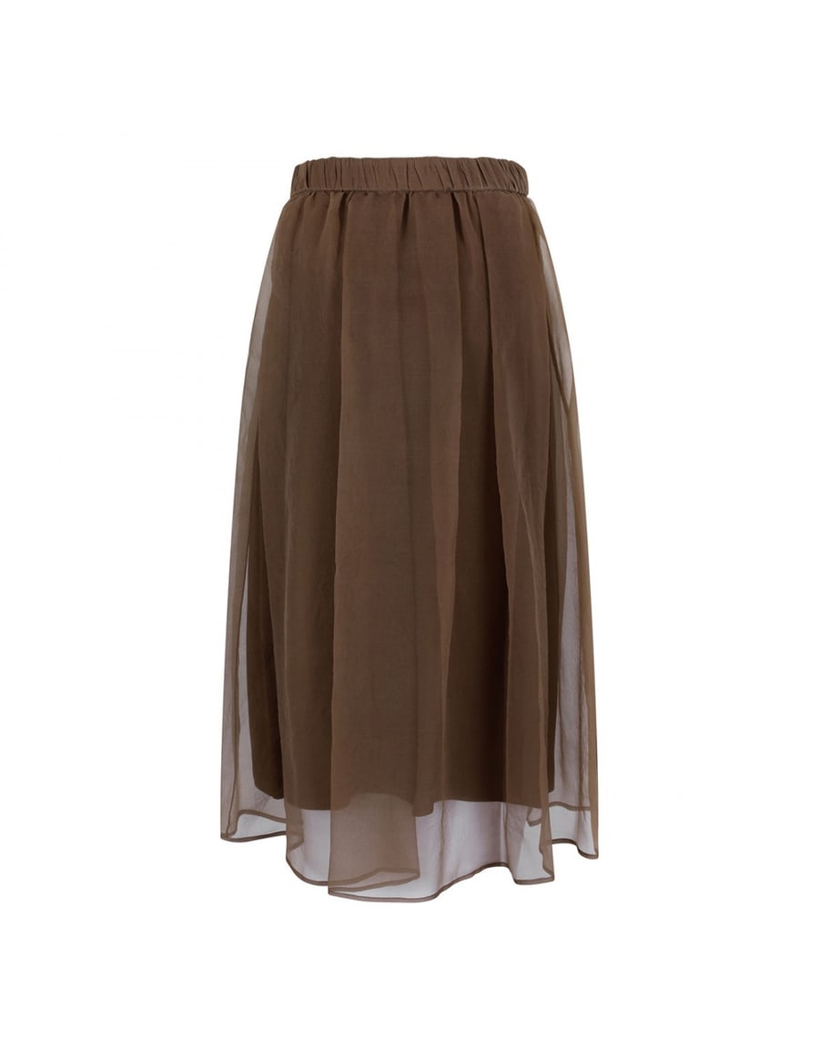Brunello Cucinelli Circle silk skirt, view 4