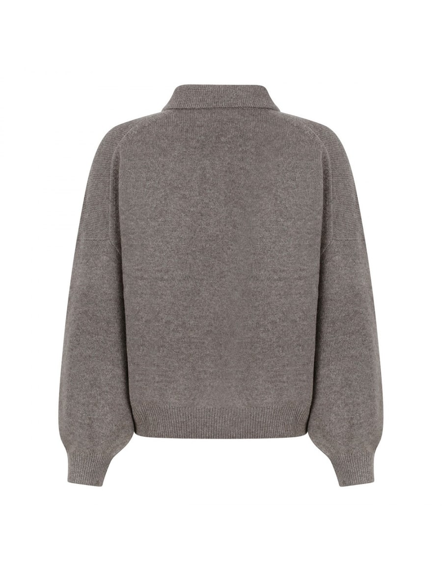 LISA YANG Etta polo sweater, view 3