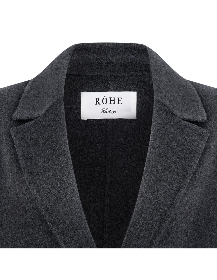 ROHE Double-faced wool long coat, view 4