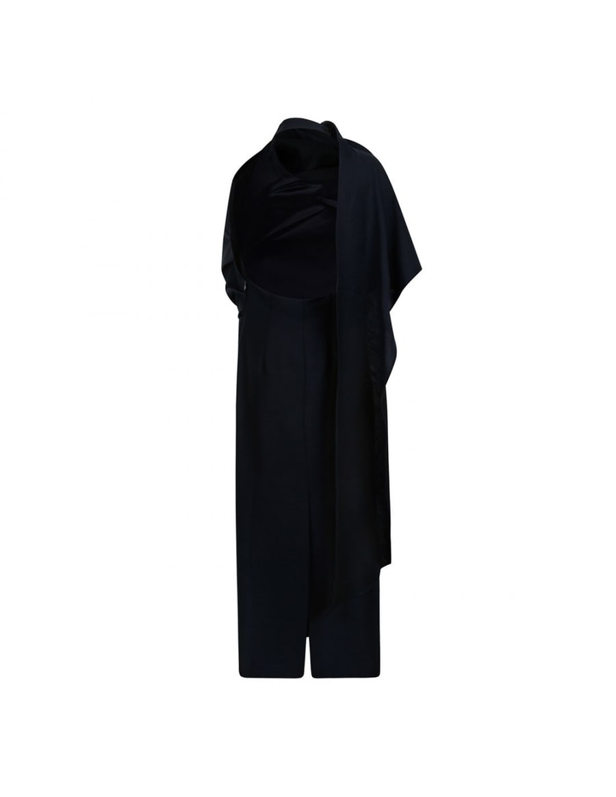 ROHE Draped open-back midi dress, view 3