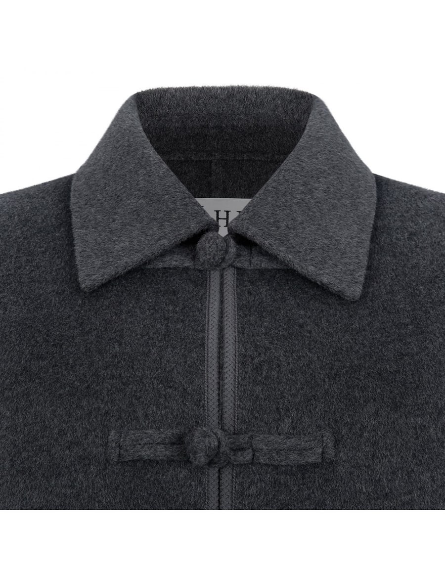 ROHE Double faced wool pankou closure jacket, view 4