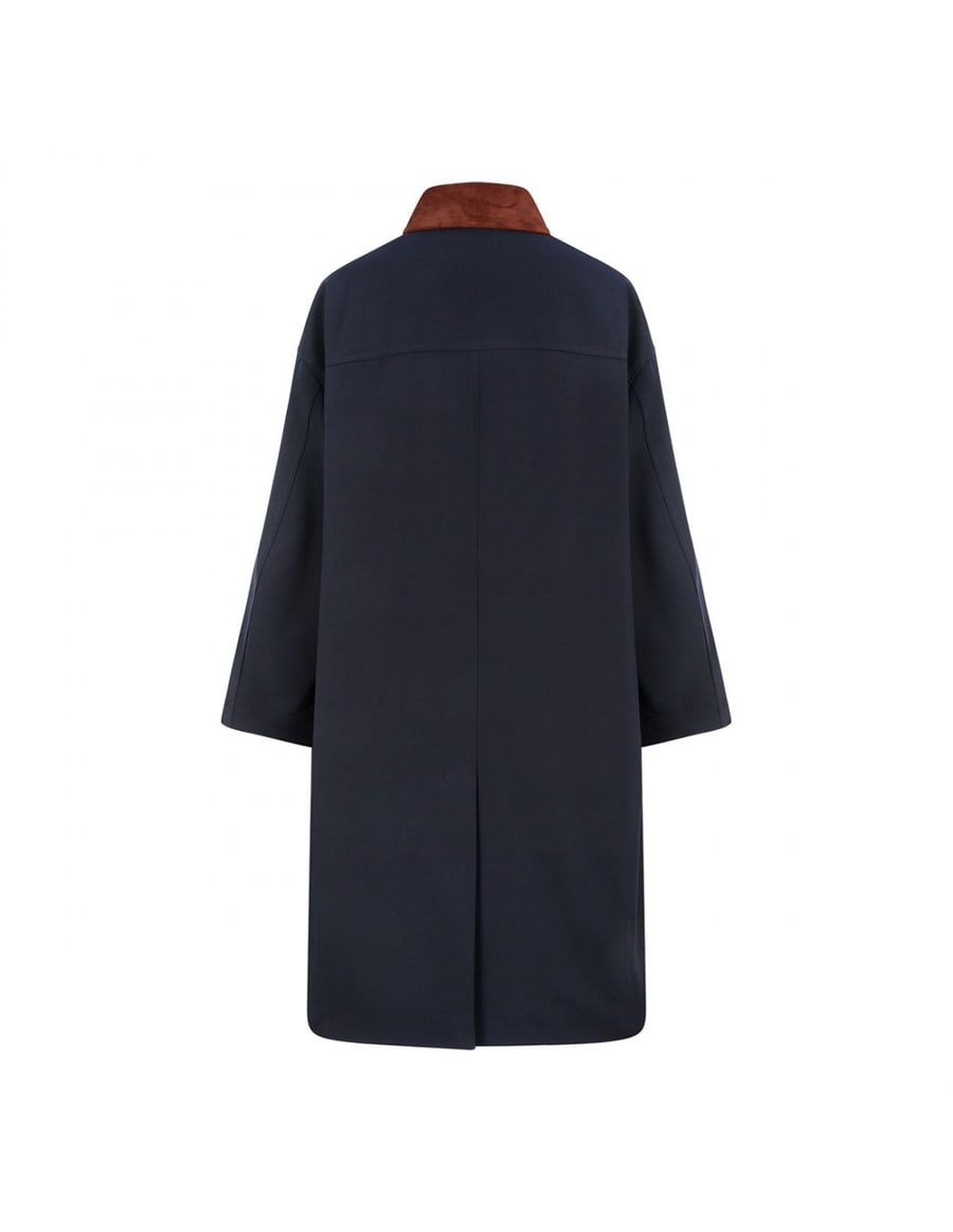 ROHE Suede collar car coat, view 3