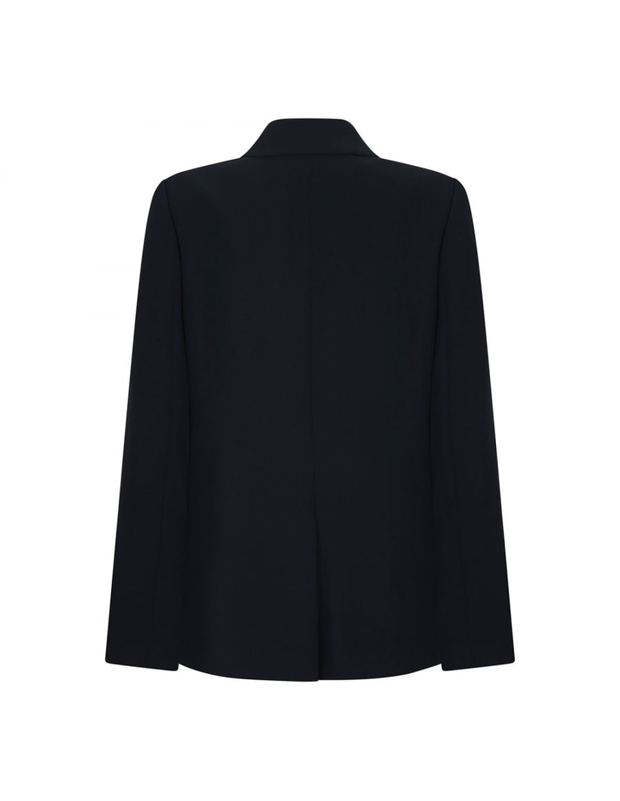 VINCE Crepe double-breasted blazer, view 3