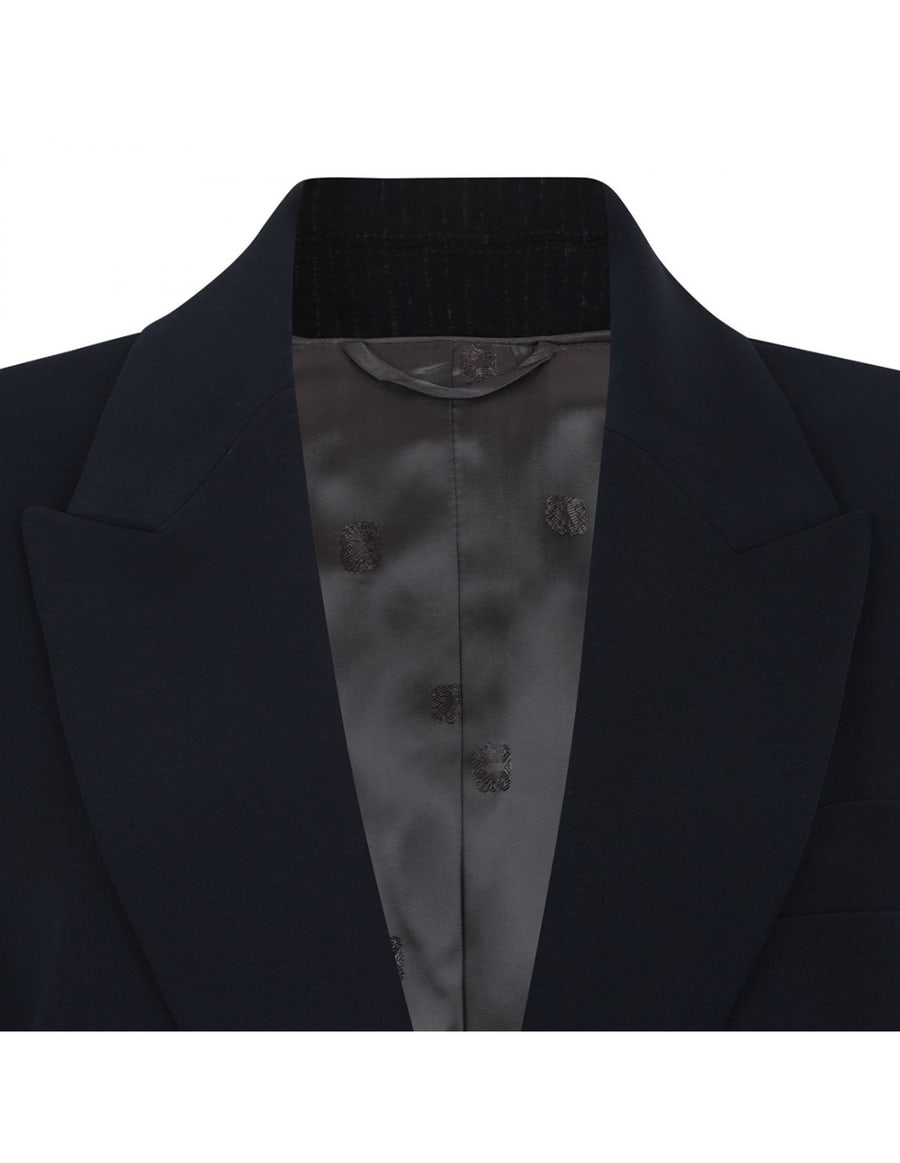 VINCE Crepe double-breasted blazer, view 4