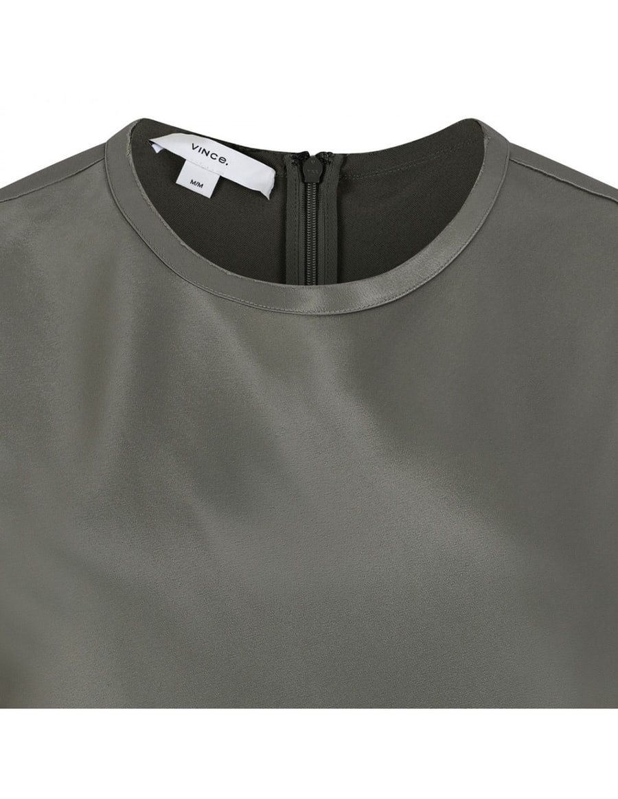 VINCE Bias crew neck top, view 4