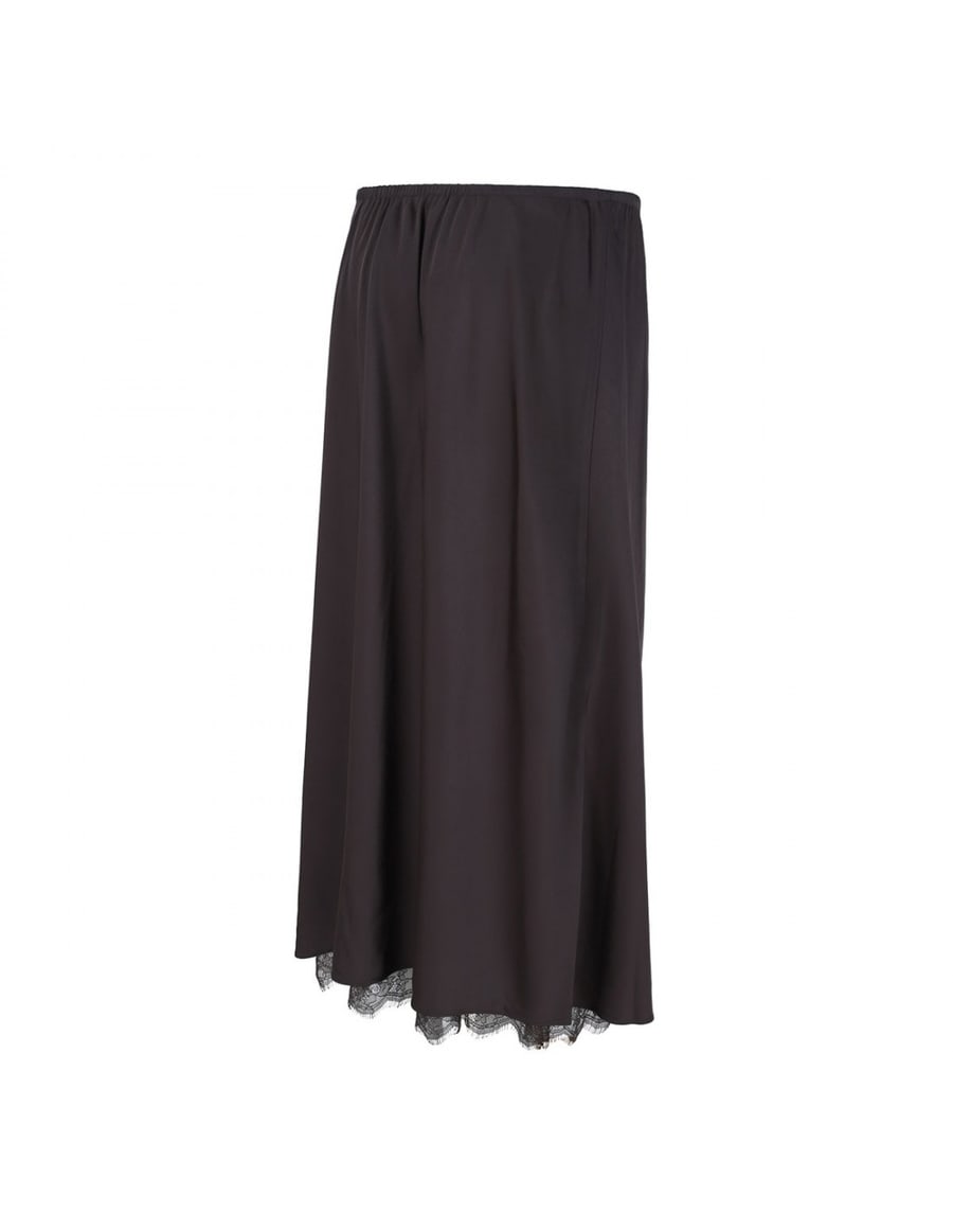 VINCE Lace trim slip skirt, view 3