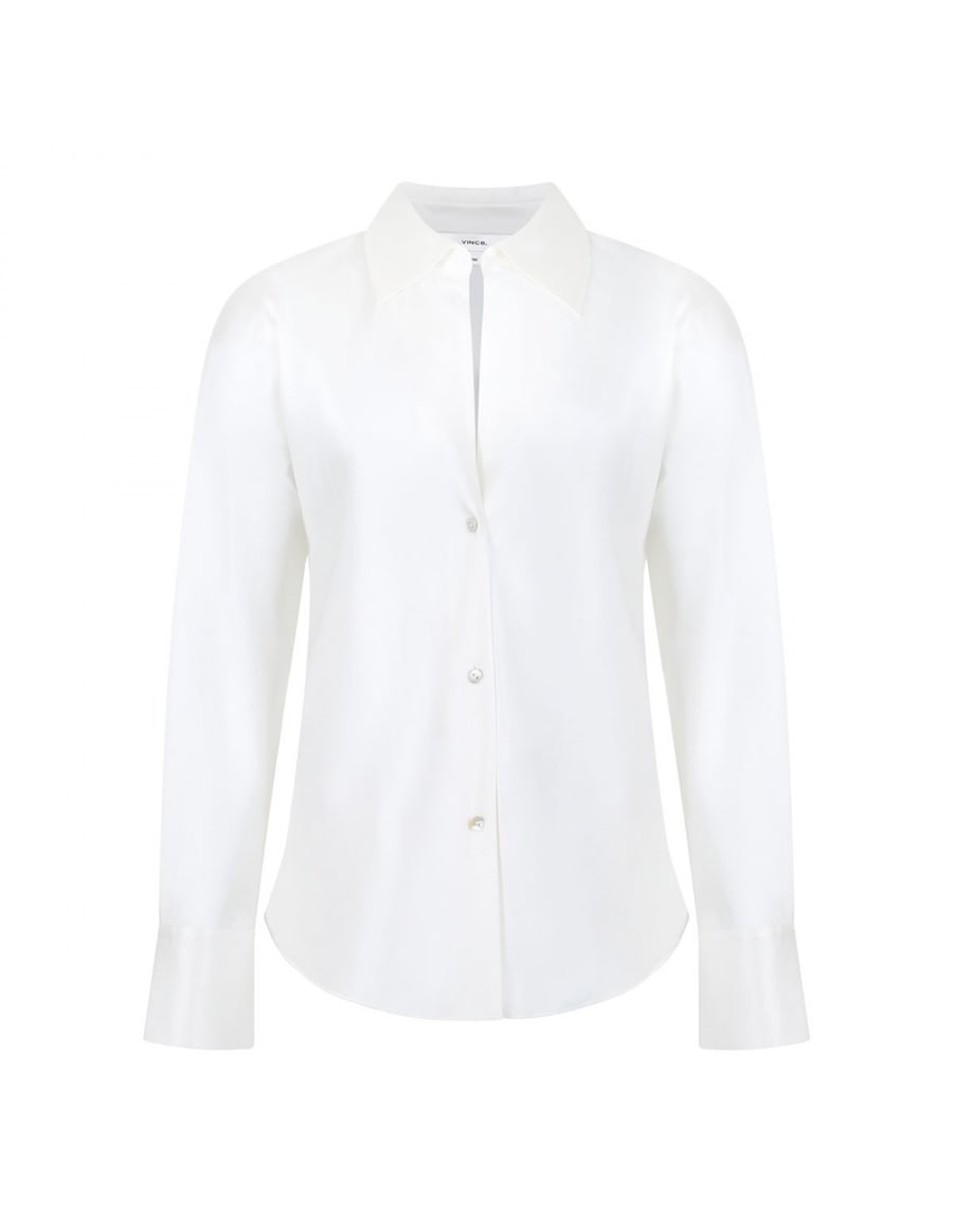 VINCE Bias silk blouse, view 2