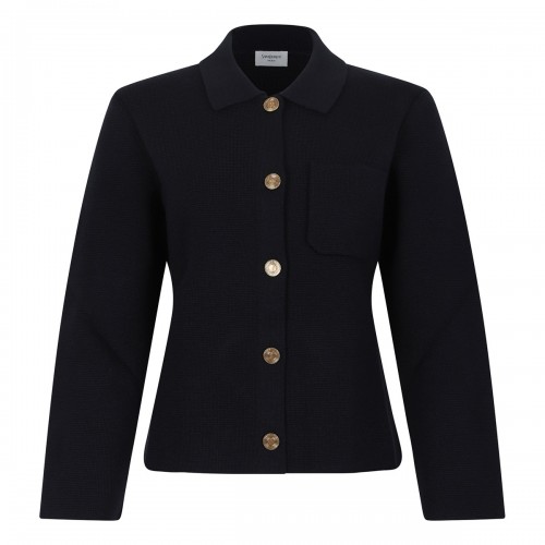 Saint Laurent Wool polo cardigan