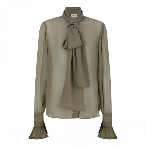 Saint Laurent Silk crepe muslin blouse