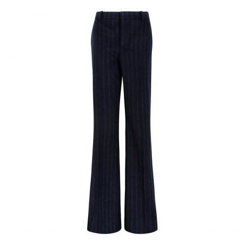 Saint Laurent Pinstriped wool blend pants