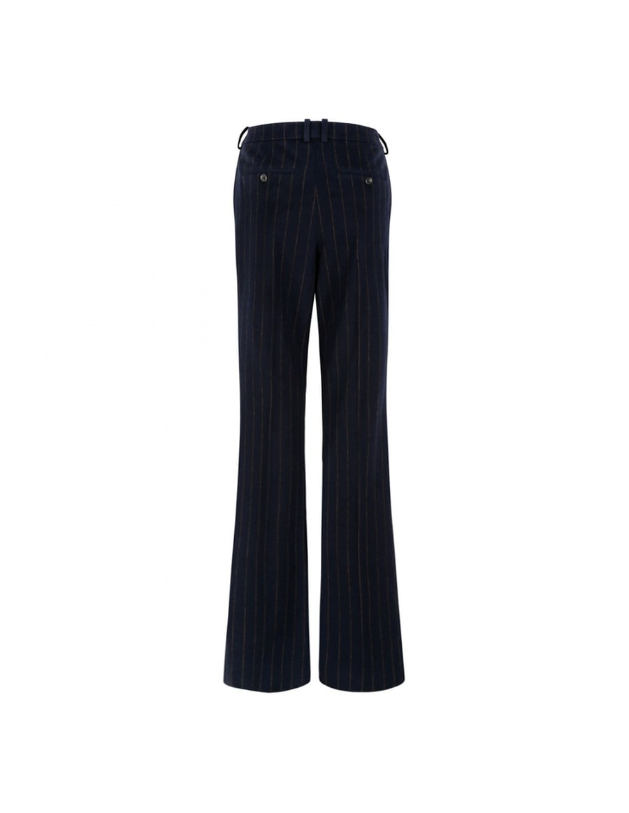 Saint Laurent Pinstriped wool blend pants, view 3