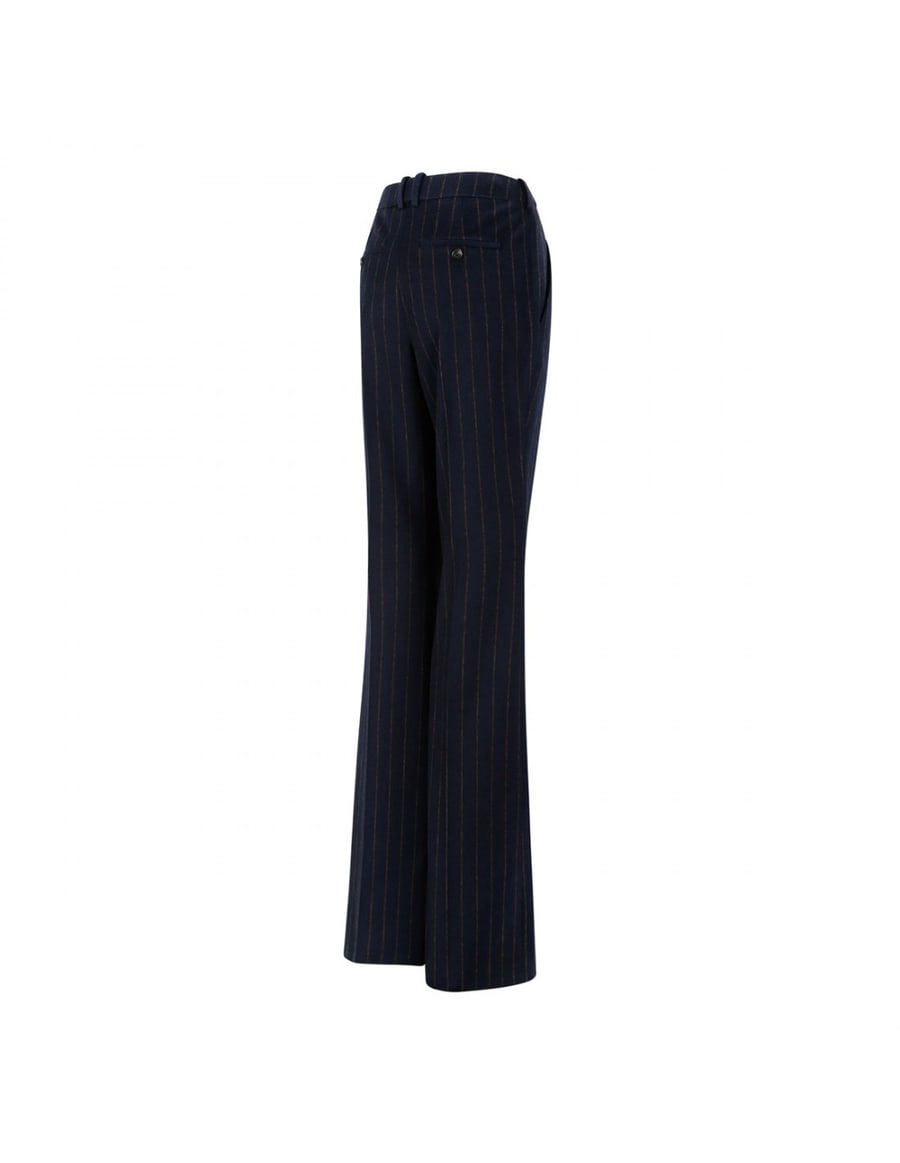 Saint Laurent Pinstriped wool blend pants, view 4