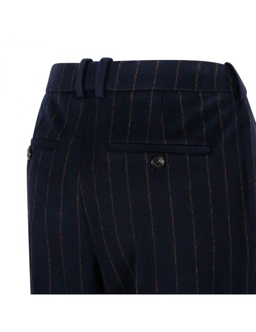 Saint Laurent Pinstriped wool blend pants, view 5