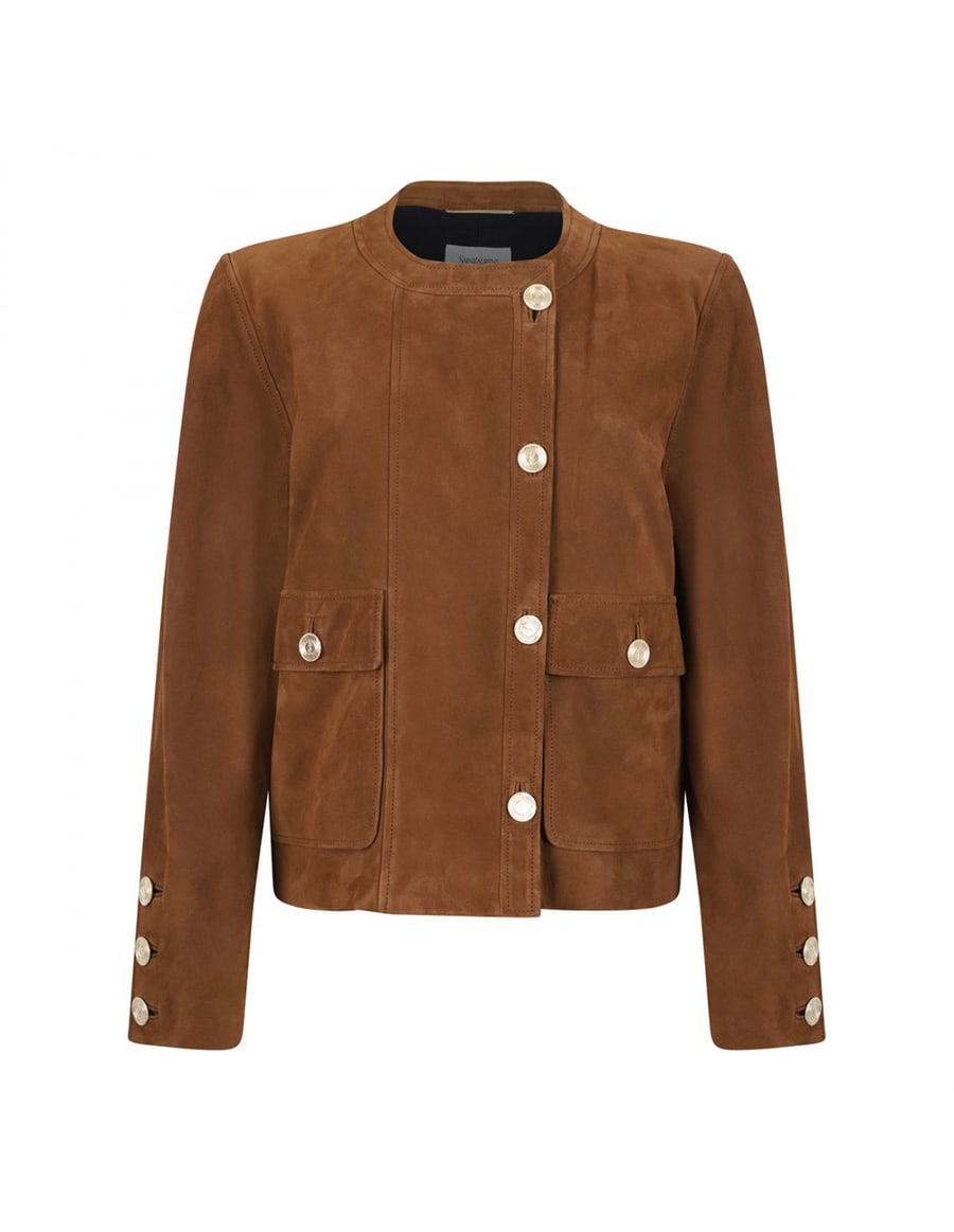 Saint Laurent Suede short jacket, view 2