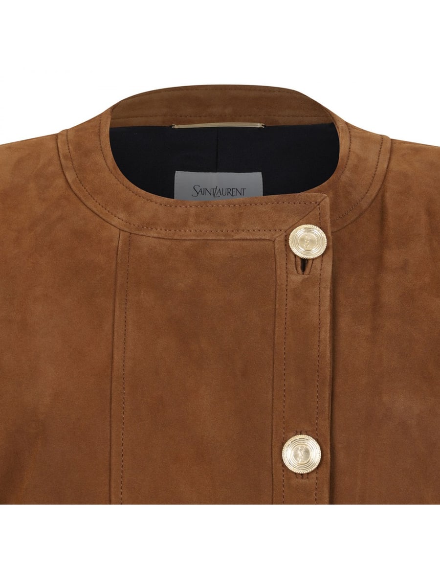 Saint Laurent Suede short jacket, view 4