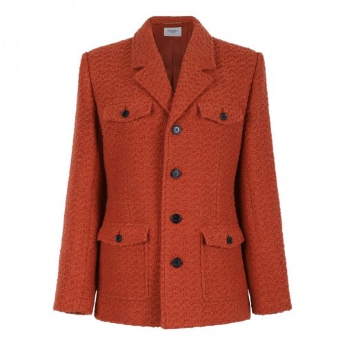 Saint Laurent Tweed single-breasted jacket