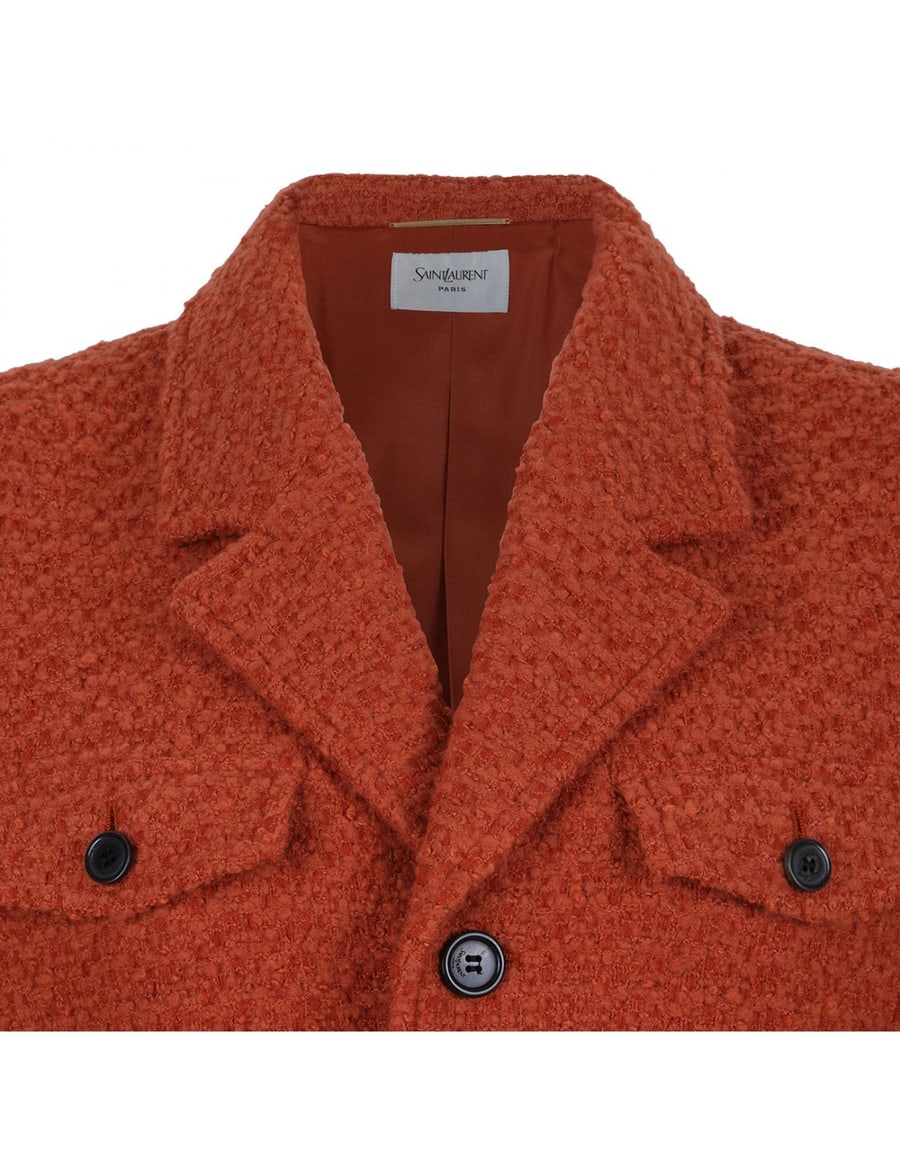 Saint Laurent Tweed single-breasted jacket, view 4