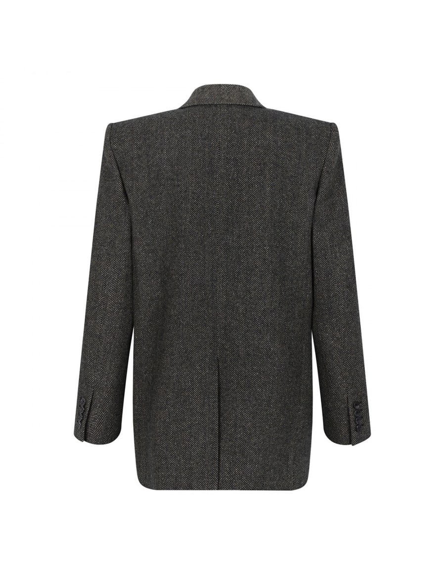 Saint Laurent Brown double-breasted jacket, view 3