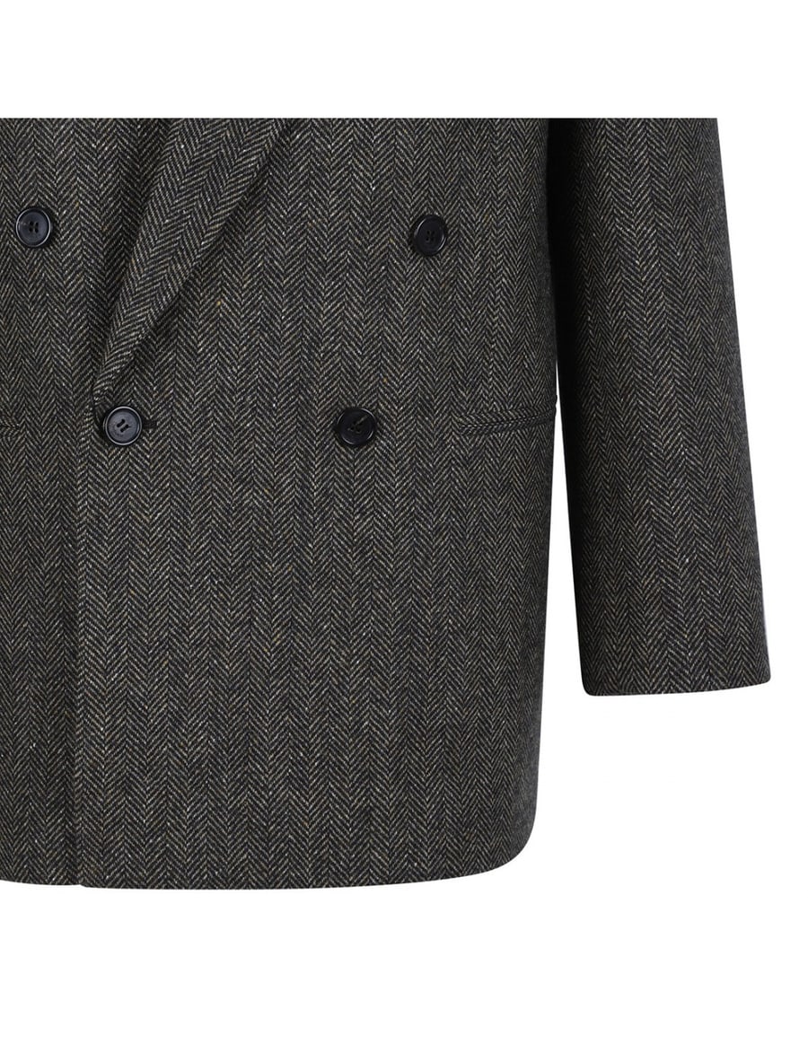 Saint Laurent Brown double-breasted jacket, view 5