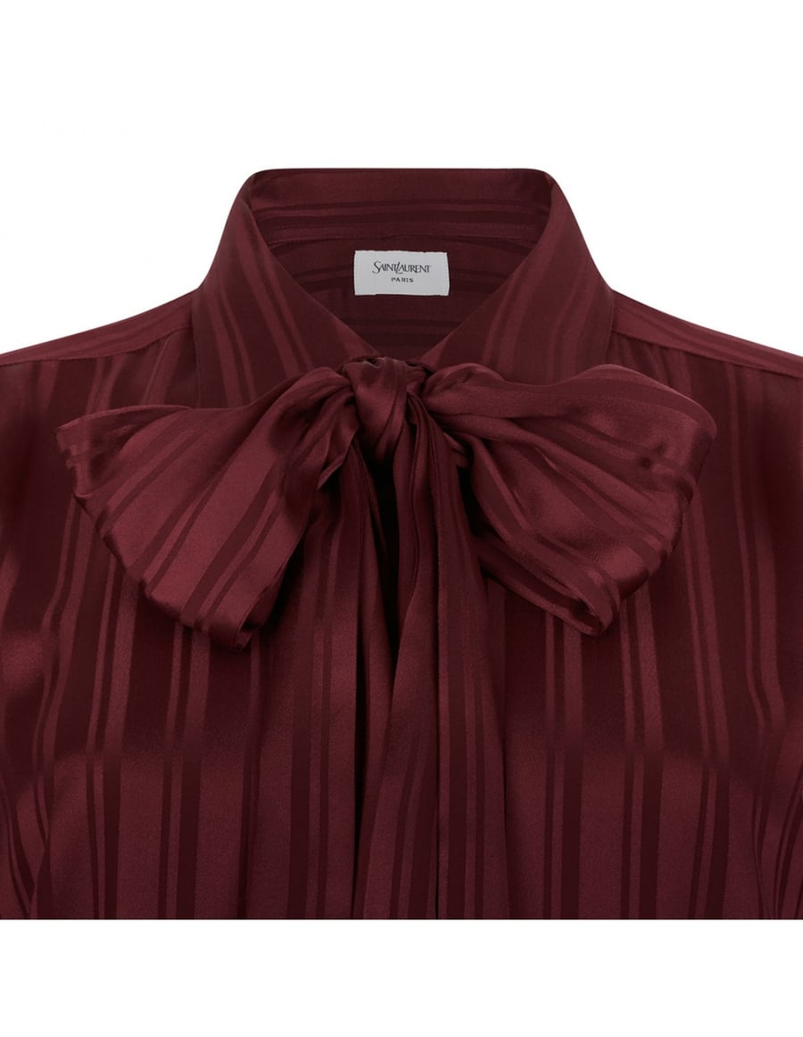 Saint Laurent Cassandre lavallière blouse, view 3
