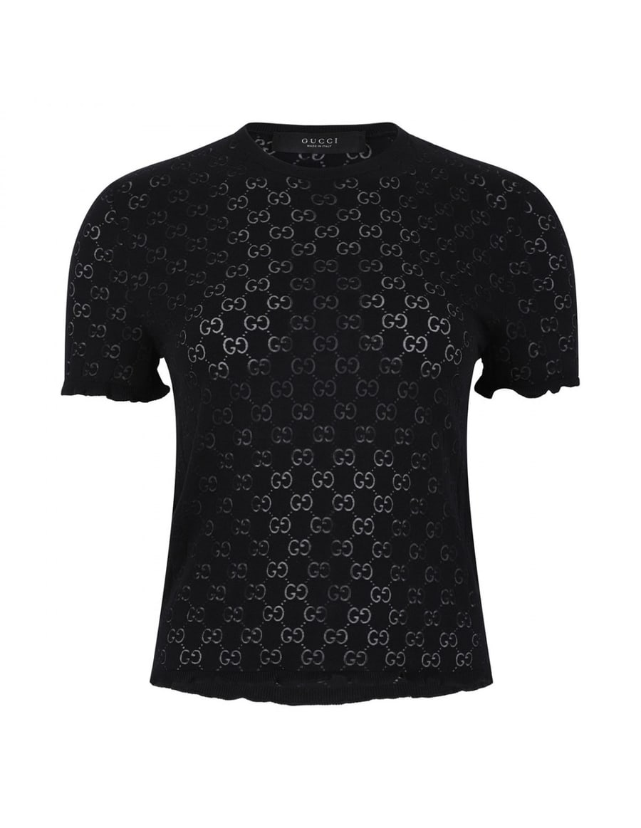 Gucci GG cotton devoré T-shirt, view 2