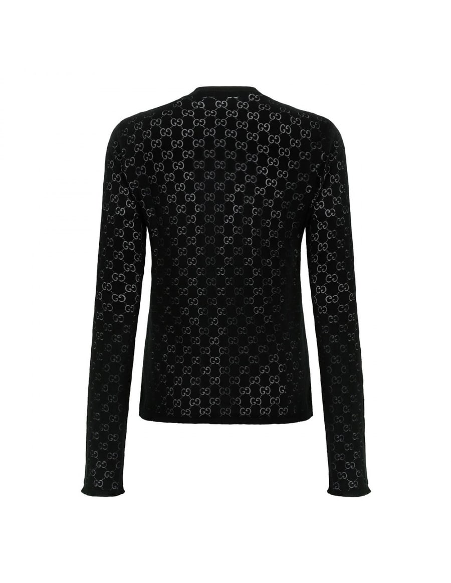 Gucci GG cotton devoré T-shirt, view 3