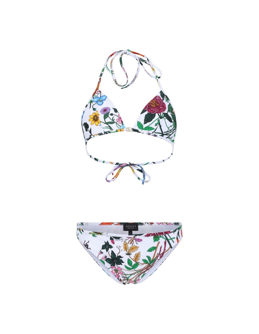 Gucci Flora print sparkling bikini, view 2