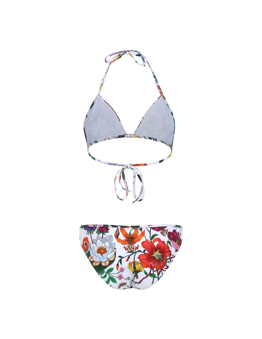 Gucci Flora print sparkling bikini, view 3