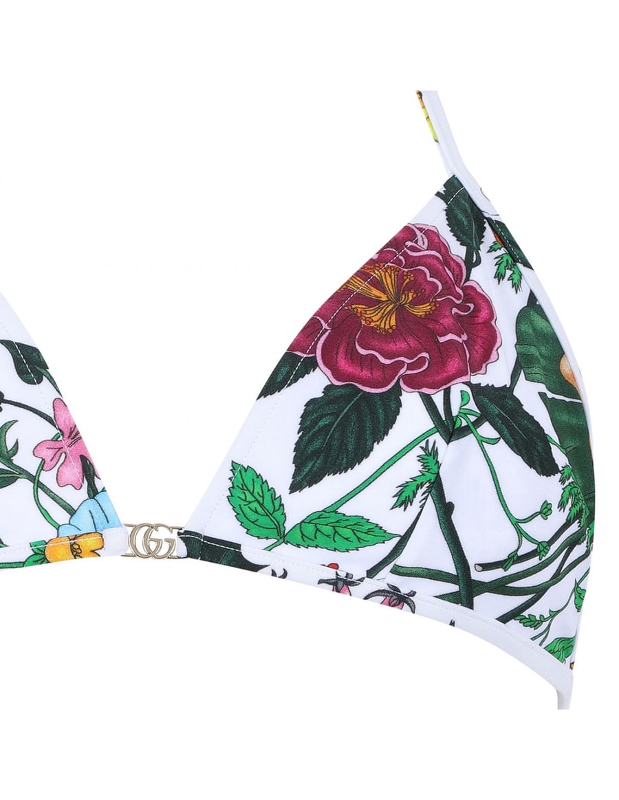 Gucci Flora print sparkling bikini, view 4