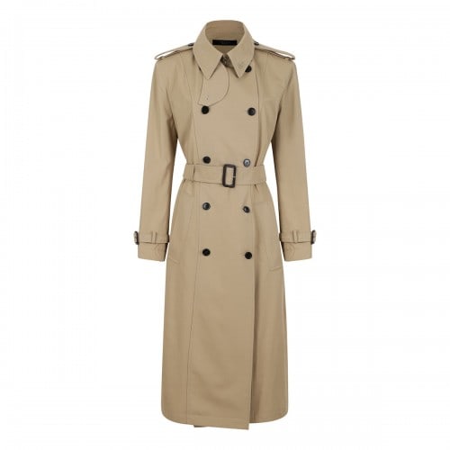 Gucci Beige compact twill trench coat