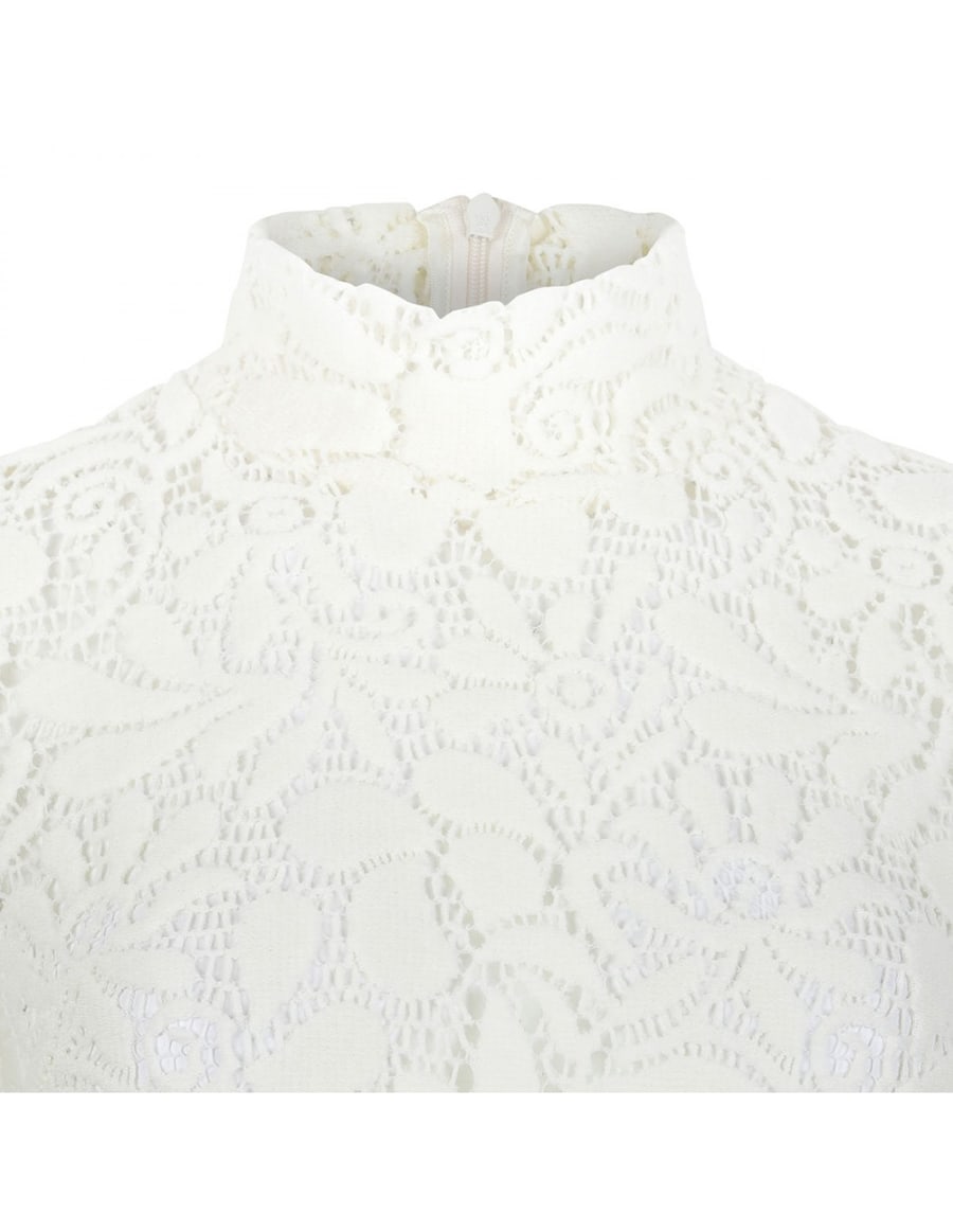 LA DOUBLE J Lacey turtleneck top, view 4