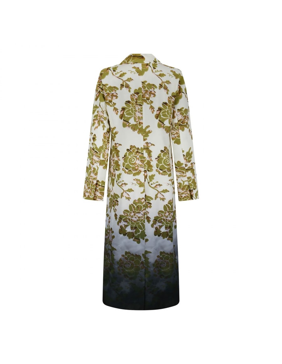 LA DOUBLE J Duster sable satin coat, view 3