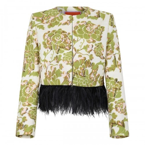 LA DOUBLE J Bijoux jacket with feathers
