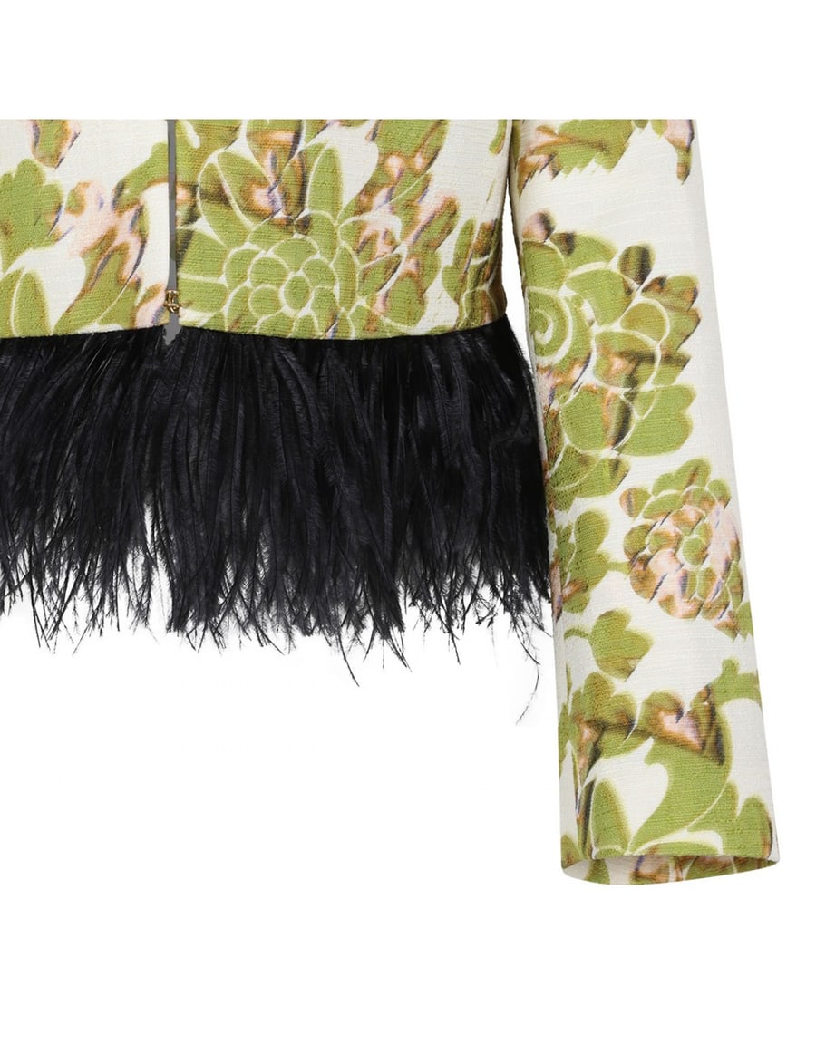 LA DOUBLE J Bijoux jacket with feathers, view 5
