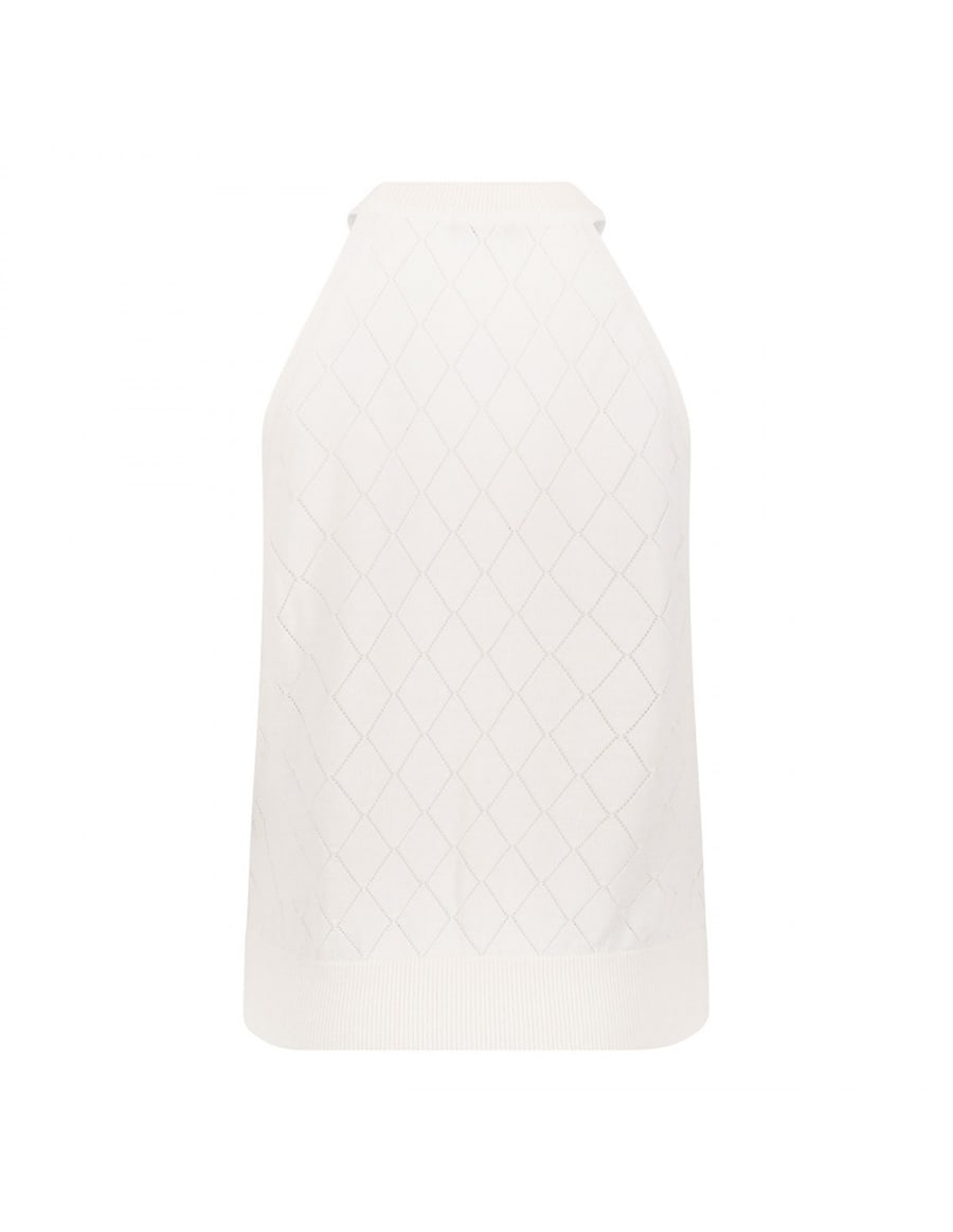 Balmain Sleeveless knit top, view 3