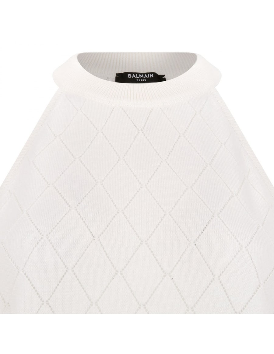 Balmain Sleeveless knit top, view 4
