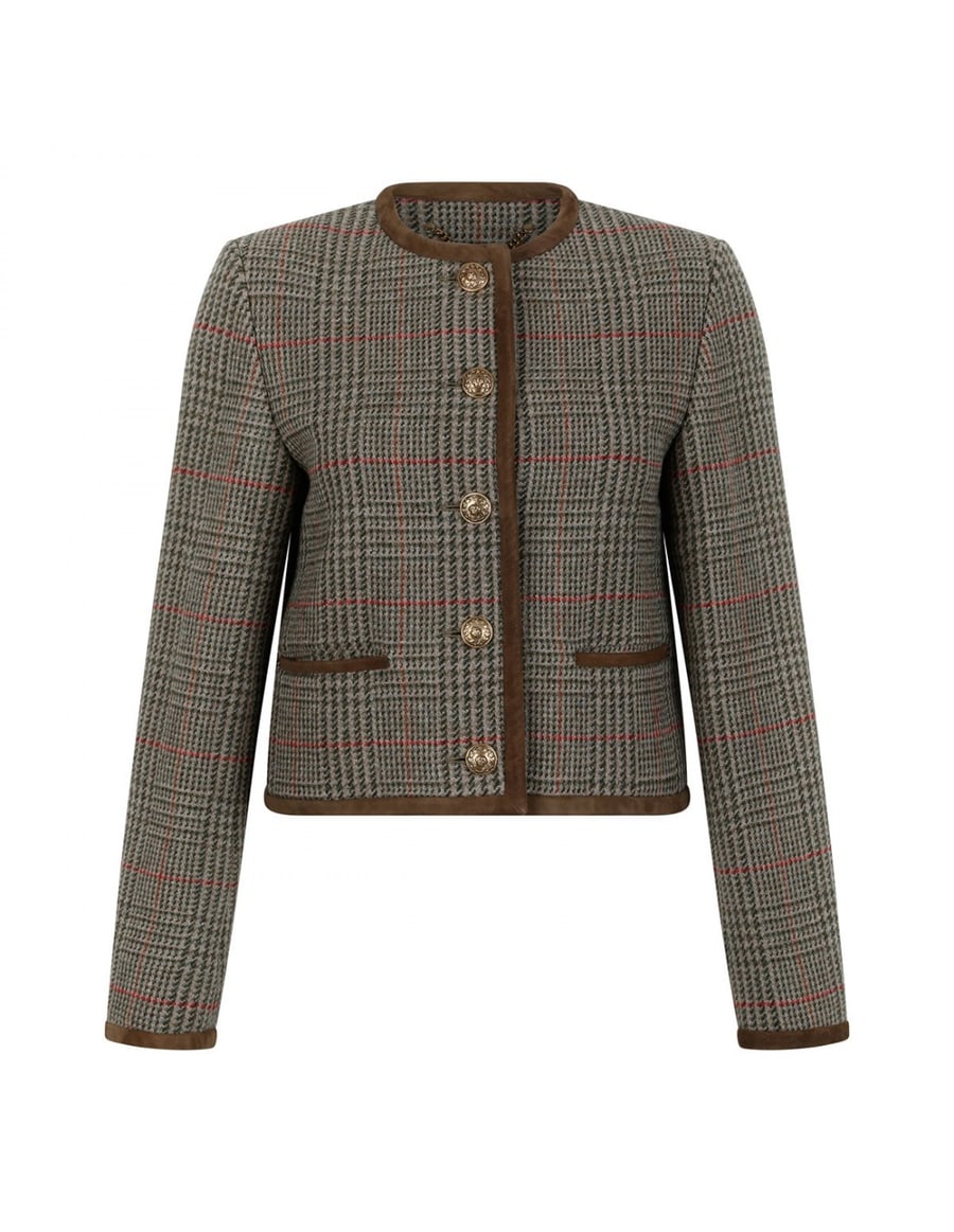 Golden Goose Houndstooth virgin wool jacket, view 2