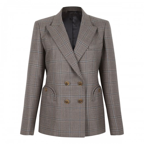 BLAZE' Charmer beige check blazer