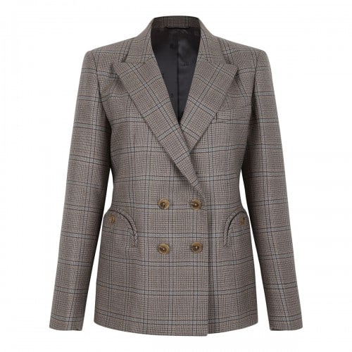BLAZE' Charmer beige check blazer