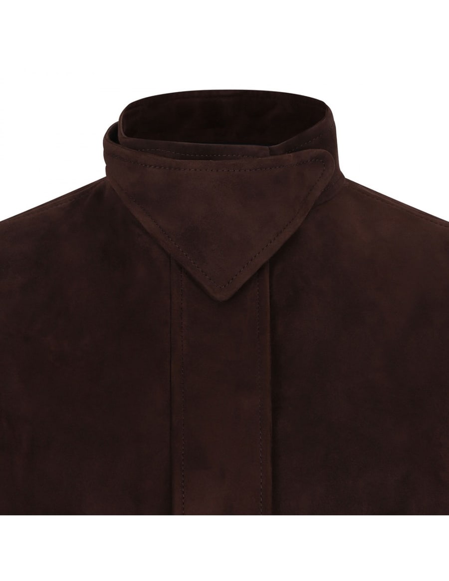 Alaïa Peplum suede jacket, view 4