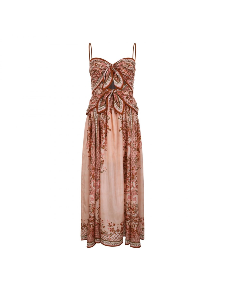 Zimmermann Aster scarf midi dress, view 2