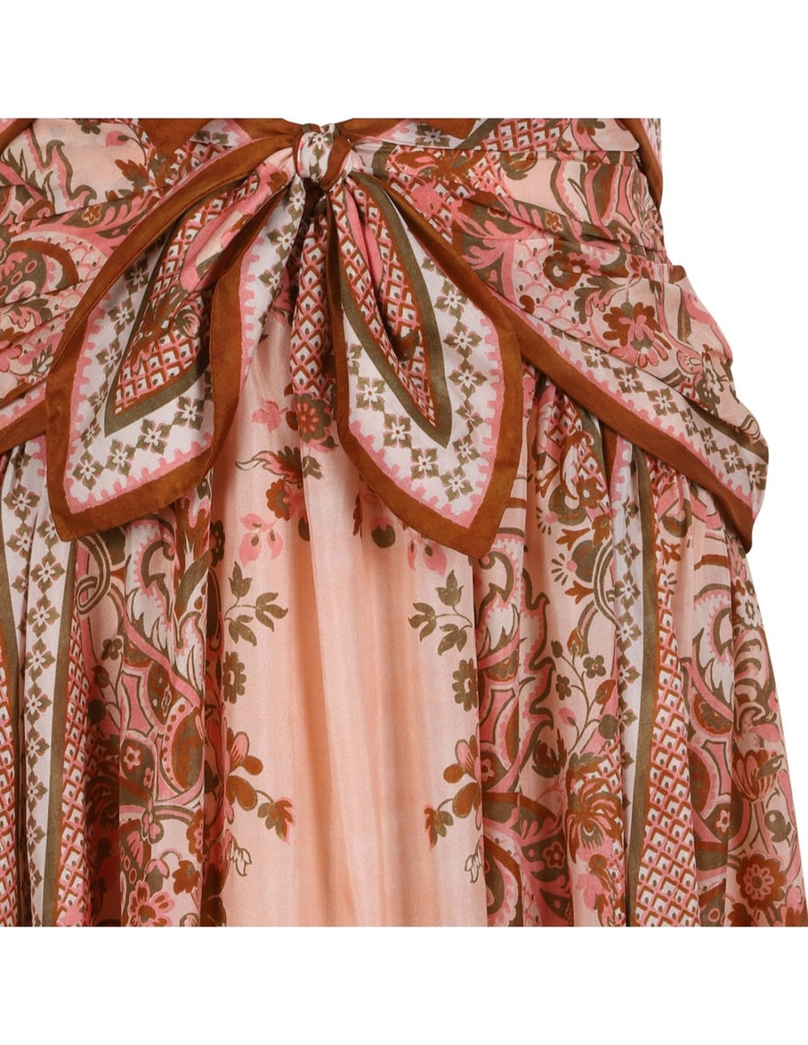 Zimmermann Aster scarf midi dress, view 5